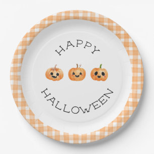 Happy Halloween Party Jack-o’-Laterne Pappteller