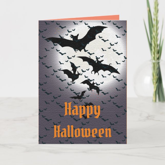Happy Halloween Party Karte (Vorderseite)