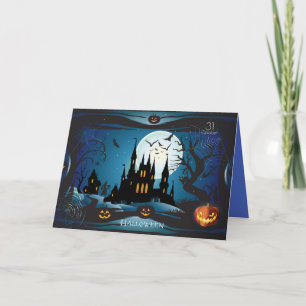 Happy Halloween Party "Leckerei oder Trick" Karte