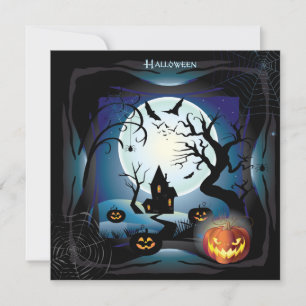 Happy Halloween Party "Leckerei oder Trick" Karte