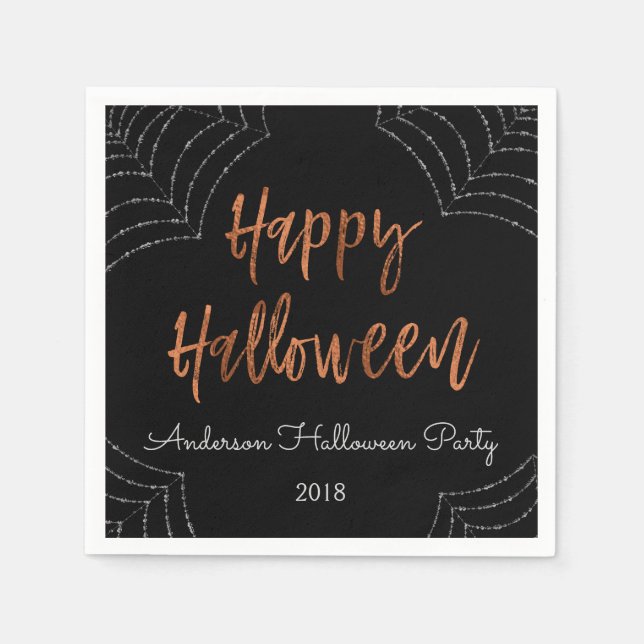 Happy Halloween Party Modernes Halloween Napkins Serviette (Vorderseite)
