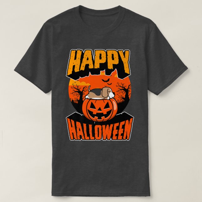 Happy Halloween Party Niedlich Napping Kawaii Beag T-Shirt (Design vorne)