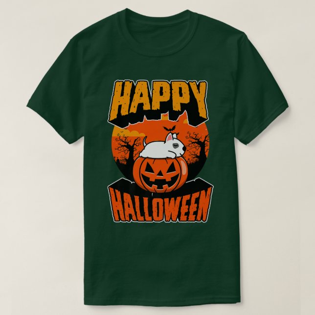 Happy Halloween Party Niedlich Napping Kawaii Bull T-Shirt (Design vorne)