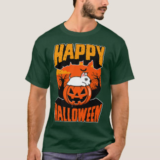 Happy Halloween Party Niedlich Napping Kawaii Bull T-Shirt