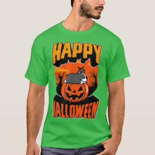 Happy Halloween Party Niedlich Napping Kawaii Fran T-Shirt