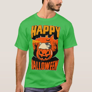 Happy Halloween Party Niedlich Napping Kawaii Mops T-Shirt