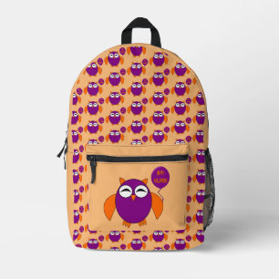 Happy Halloween Party Owl Bedruckter Rucksack