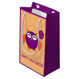 Happy Halloween Party Owl Custom Gift Bag Kleine Geschenktüte