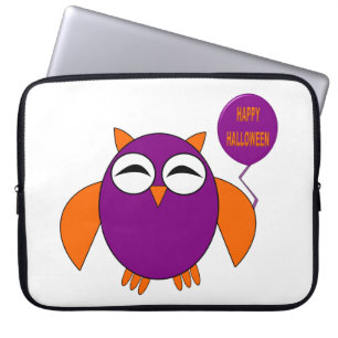 Happy Halloween Party Owl Laptop-Sieb Laptopschutzhülle