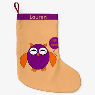 Happy Halloween Party Owl Weihnachten Strumpf Kleiner Weihnachtsstrumpf