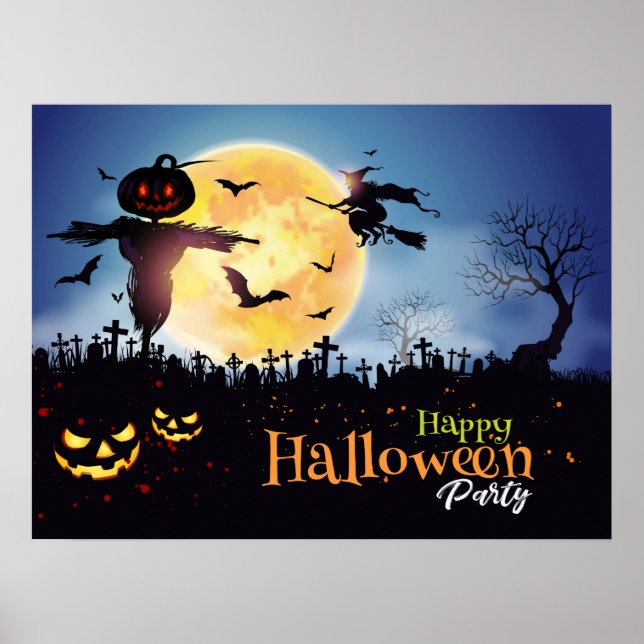 Happy Halloween Party Poster (Vorne)