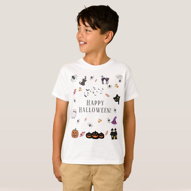 Happy Halloween Party T-Shirt (Vorne ganz)