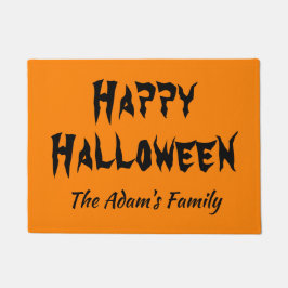Happy Halloween Personalisiert Orange Fußmatte