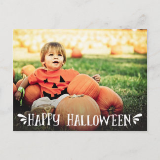 Happy Halloween Personalisiertes Foto Gruß Postkarte