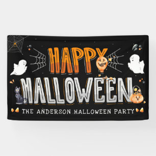 Happy Halloween   Personalisiertes Halloween-Party Banner