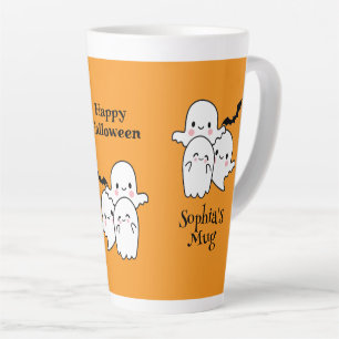 Happy Halloween Personalize NAME Ghosts Bat Milchtasse