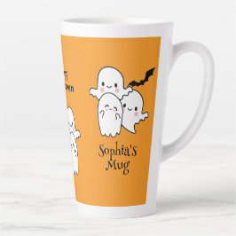 Happy Halloween Personalize NAME Ghosts Bat Milchtasse