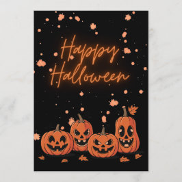 Happy Halloween Postcard Einladung
