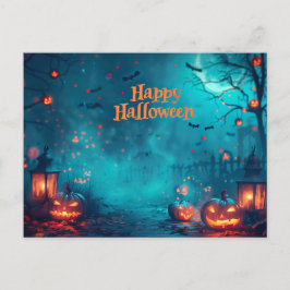 Happy Halloween Postcard Feiertagspostkarte