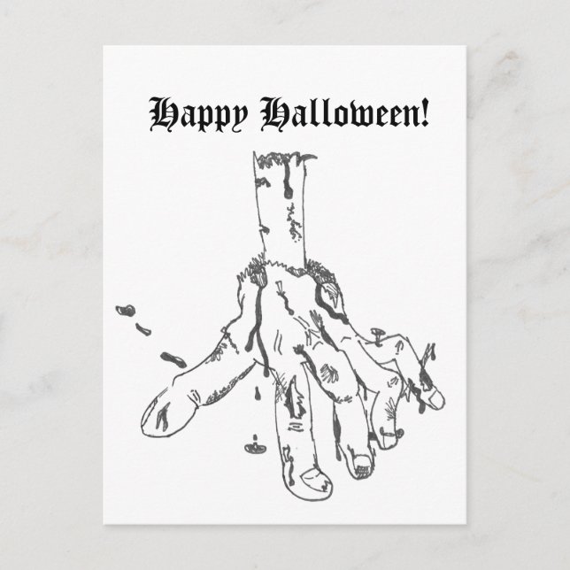 Happy Halloween Postcard Feiertagspostkarte (Vorderseite)