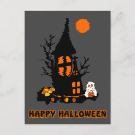 Happy Halloween Postcard Feiertagspostkarte