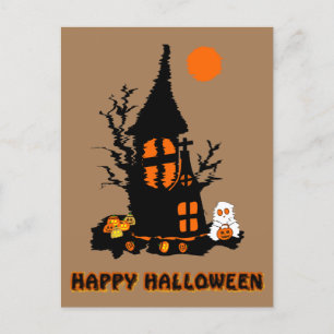 Happy Halloween Postcard Feiertagspostkarte