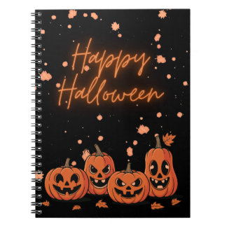 Happy Halloween Postcard Notizblock