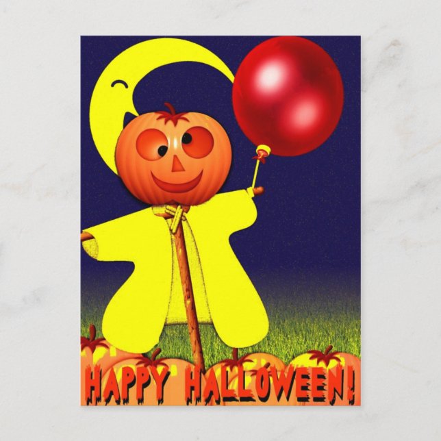 Happy Halloween Postcard Postkarte (Vorderseite)