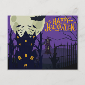 Happy Halloween Postcard Postkarte