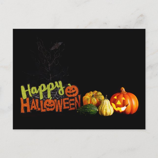 Happy Halloween Postcard Postkarte (Vorderseite)