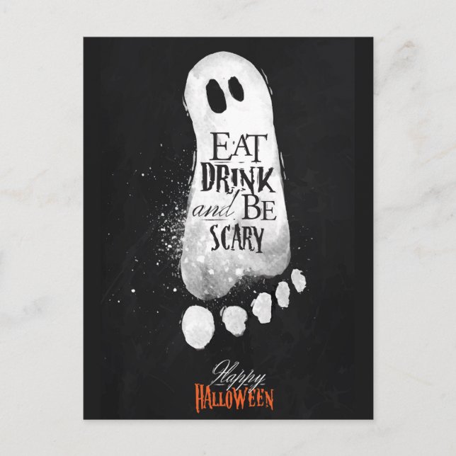 Happy Halloween Postcard Postkarte (Vorderseite)