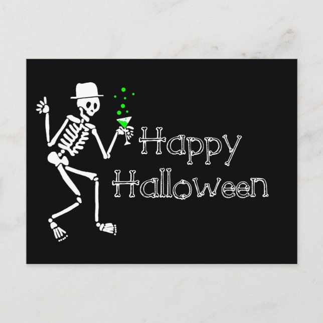 Happy Halloween Postcard Postkarte (Vorderseite)