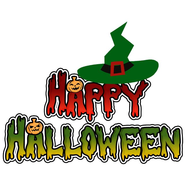 Happy Halloween Poster (Whispers from beyond echo in the haunted mansion.)