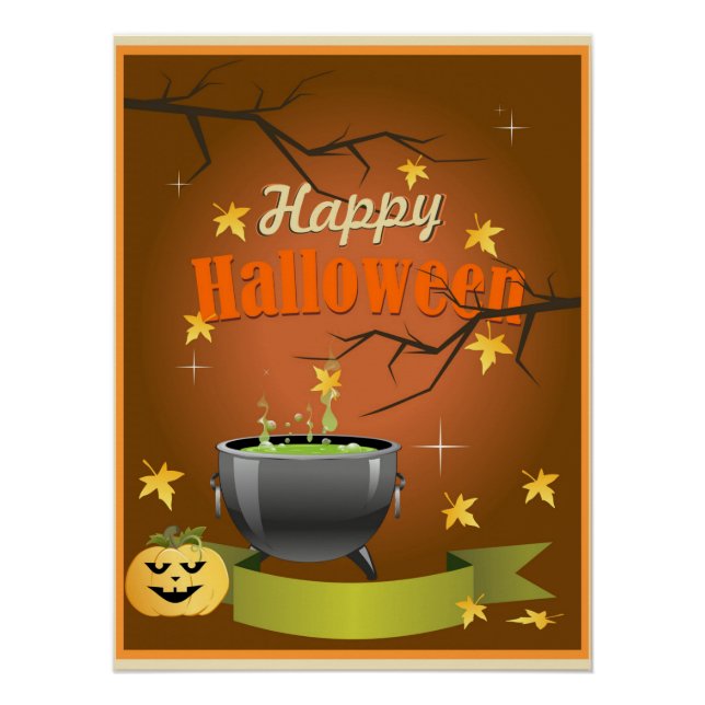 Happy Halloween Poster (Vorderseite)