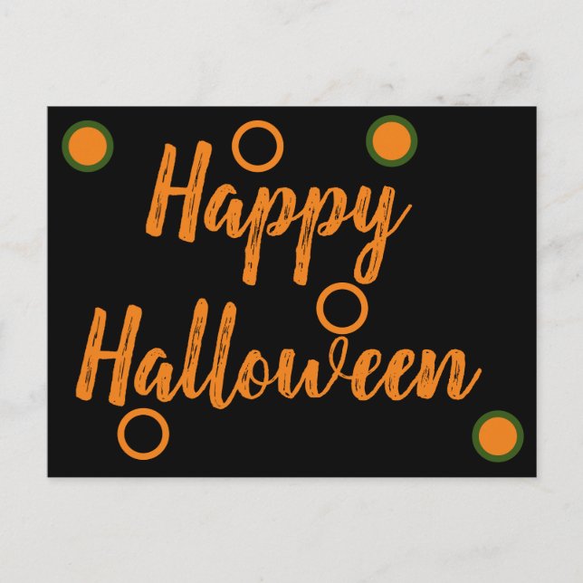 Happy Halloween Postkarte (Vorderseite)