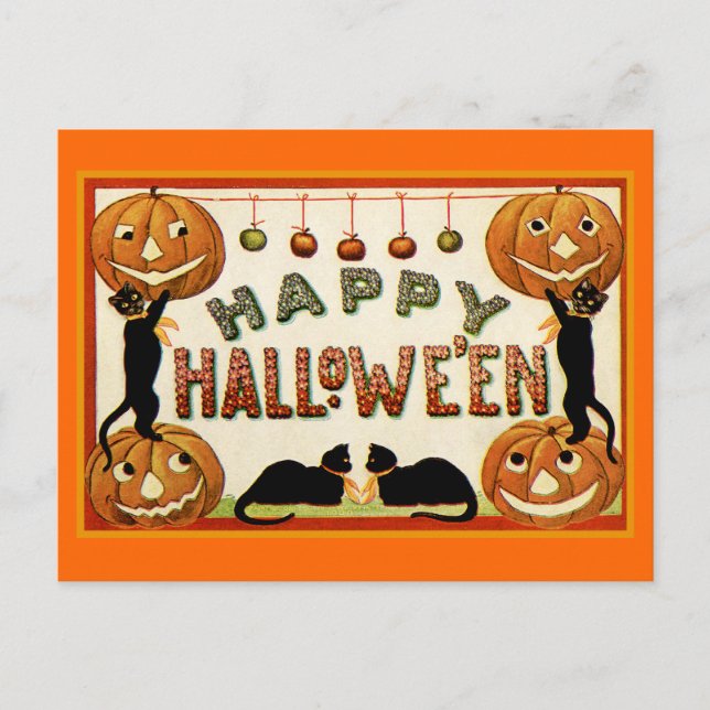Happy Halloween Postkarte (Vorderseite)