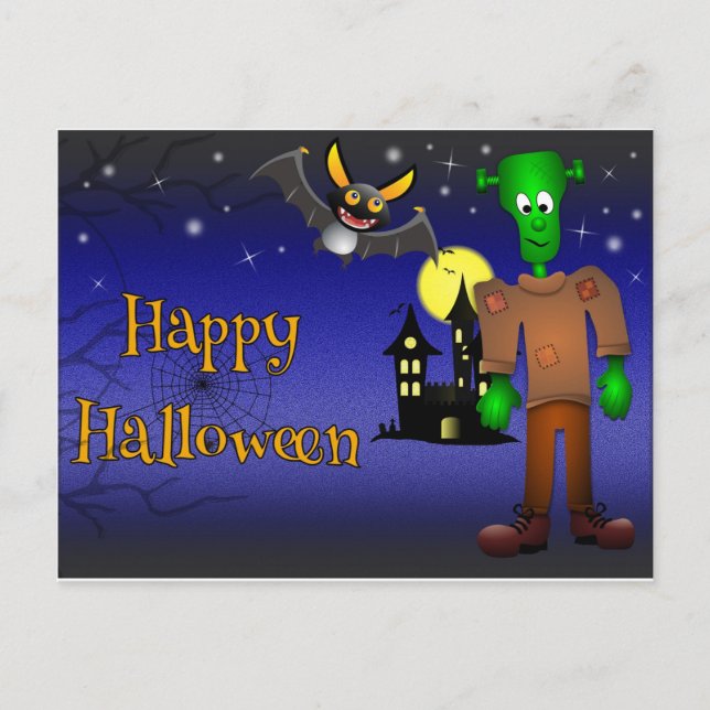 Happy Halloween Postkarte (Vorderseite)