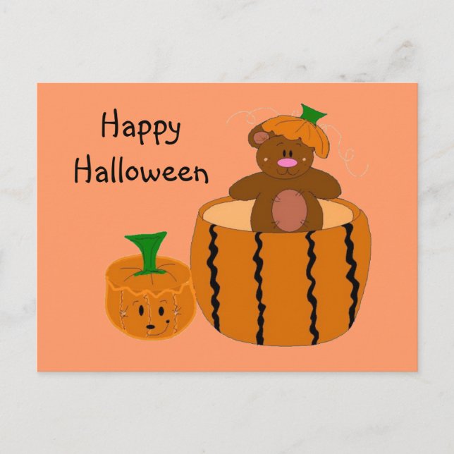 Happy Halloween Postkarte (Vorderseite)