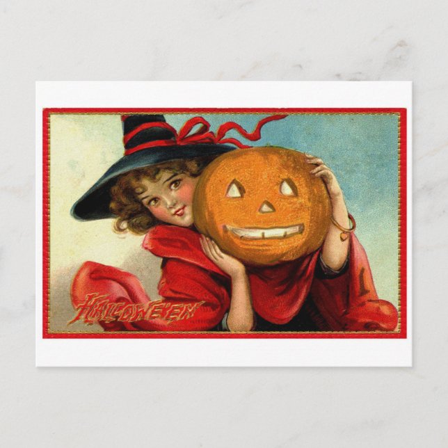 Happy Halloween Postkarte (Vorderseite)