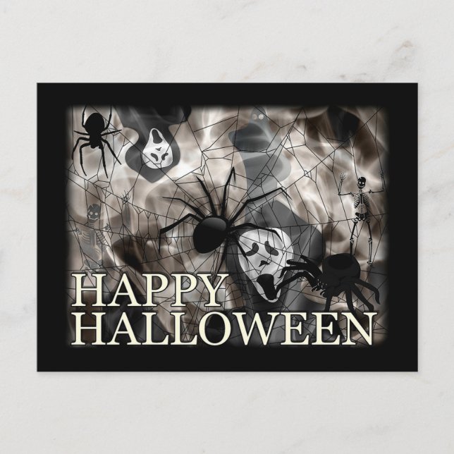 Happy Halloween Postkarte (Vorderseite)
