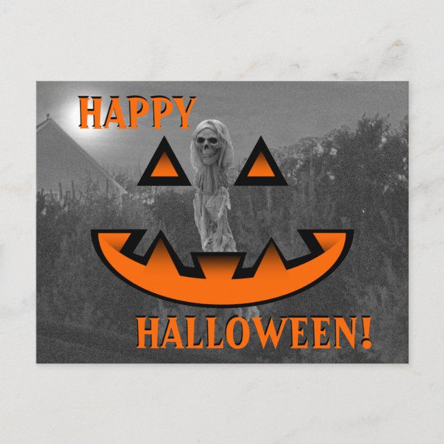 Happy Halloween Postkarte (Vorderseite)