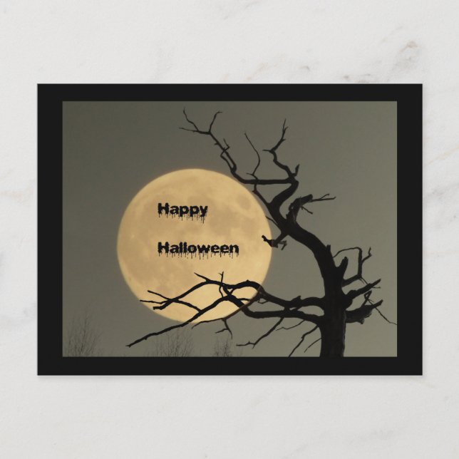 Happy Halloween Postkarte (Vorderseite)