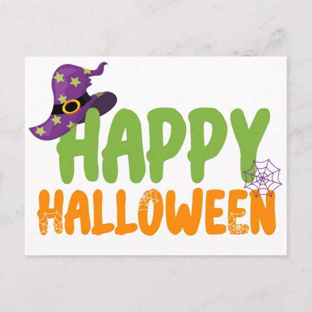Happy Halloween  Postkarte (Vorderseite)
