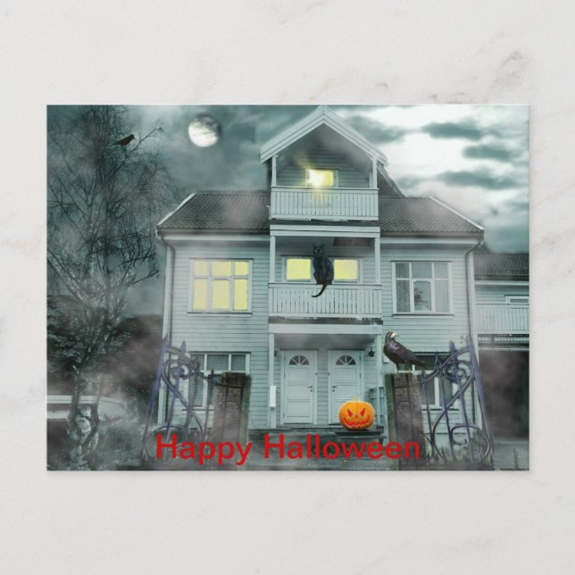 Happy Halloween Postkarte (Vorderseite)