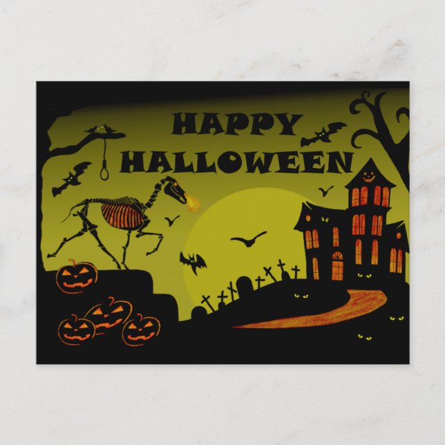 Happy Halloween  Postkarte (Vorderseite)