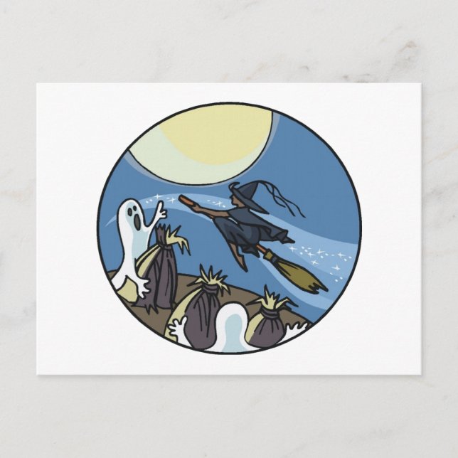 Happy Halloween Postkarte (Vorderseite)