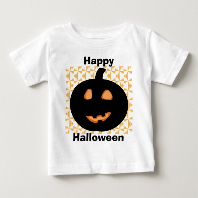 Happy Halloween Pumpkin Baby T-shirt (Vorderseite)