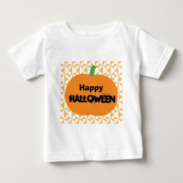 Happy Halloween Pumpkin Baby T-shirt (Vorderseite)