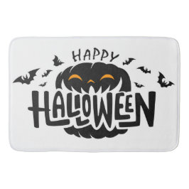 Happy Halloween Pumpkin Badematte