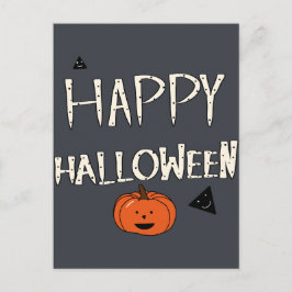 Happy Halloween Pumpkin Design Postkarte